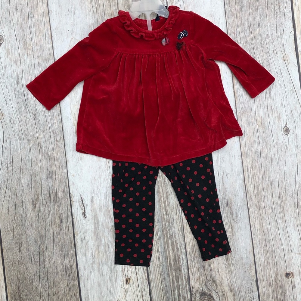 Cute girl long sleeve Top with leggings 18 months